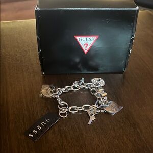 Guess Silver Charm Bracelet